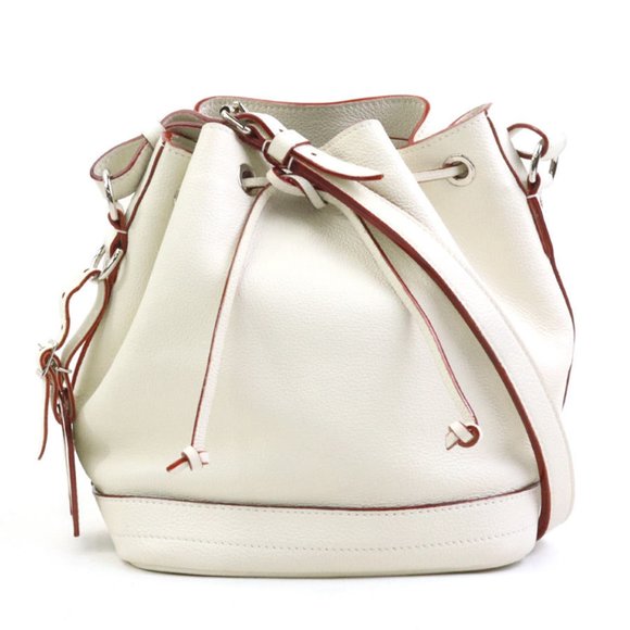 Louis Vuitton Suhali Noe BB Shoulder Bag in Off-White Leather and Silver, Wom... - Picture 1 of 5